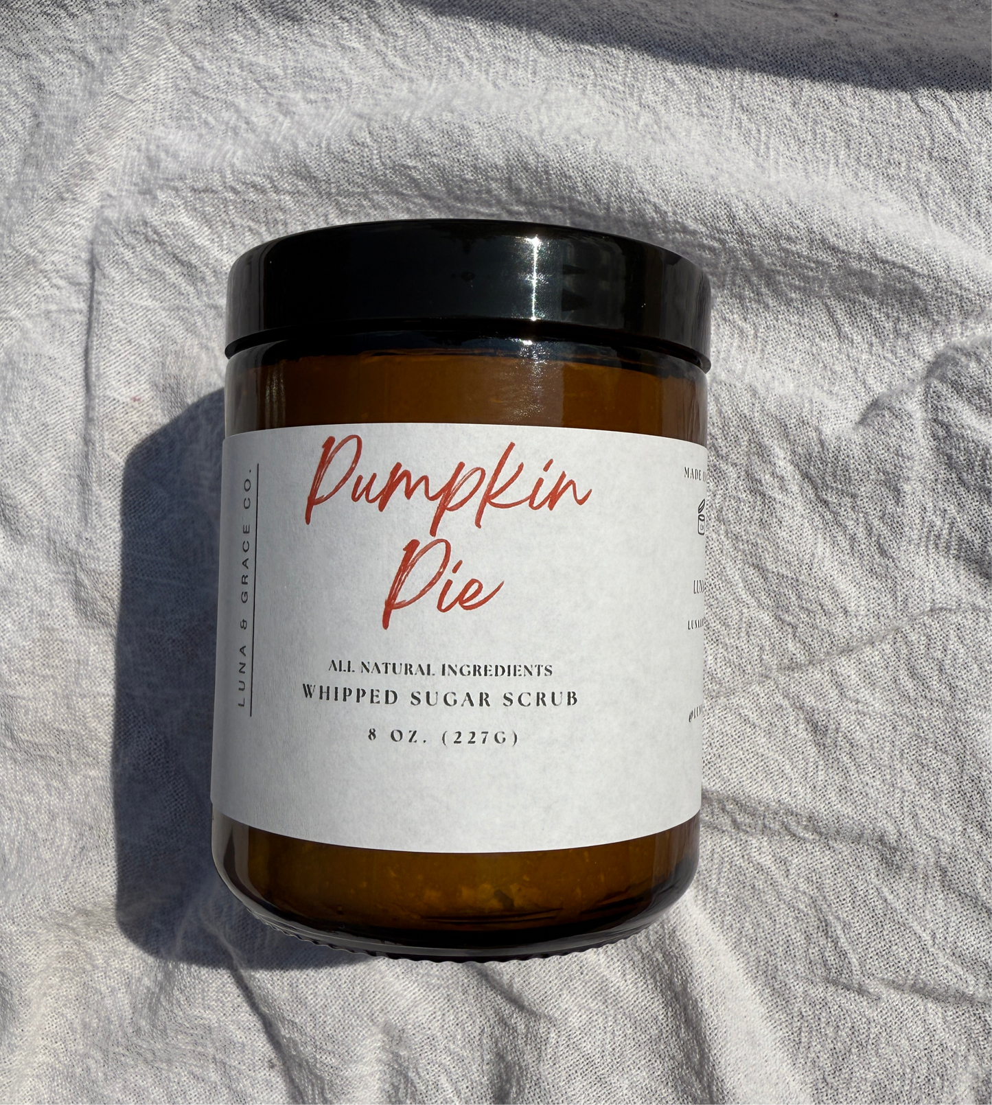 Pumpkin pie sugar scrub