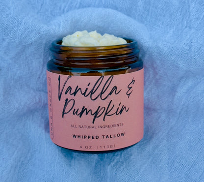 Vanilla & Pumpkin whipped tallow
