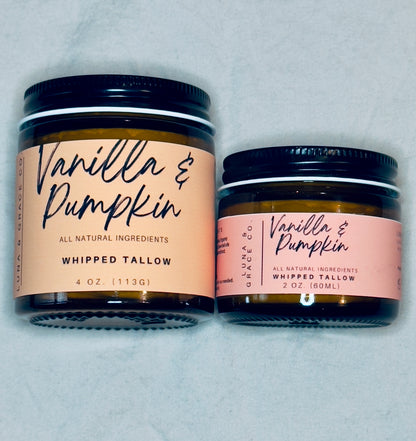 Vanilla & Pumpkin whipped tallow