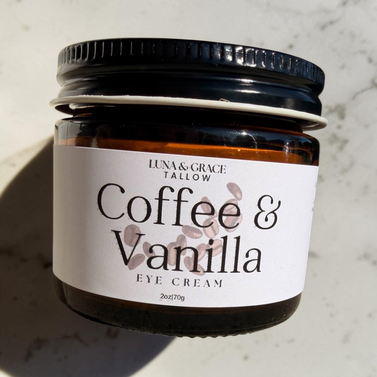 Coffee & Vanilla tallow eye cream