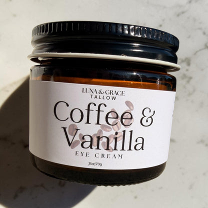 Coffee & Vanilla tallow eye cream